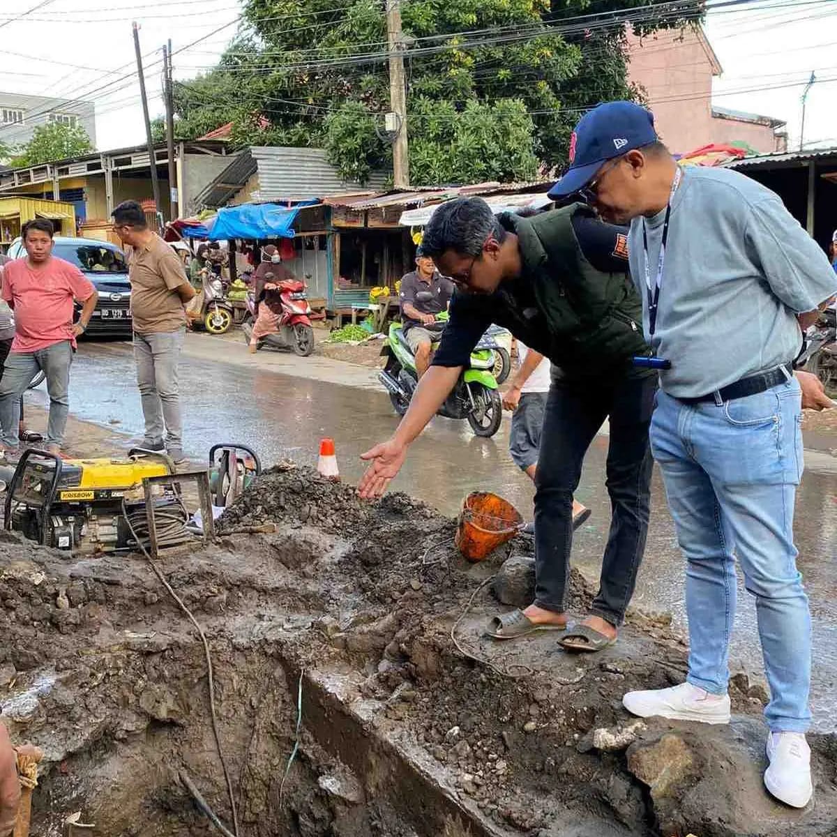 Pipa PDAM Bocor Akibat Galian Sumur Bor Warga, Beni Iskandar Perintahkan Tim Teknik Memperbaiki dan Diupayakan Selesai Hari Ini